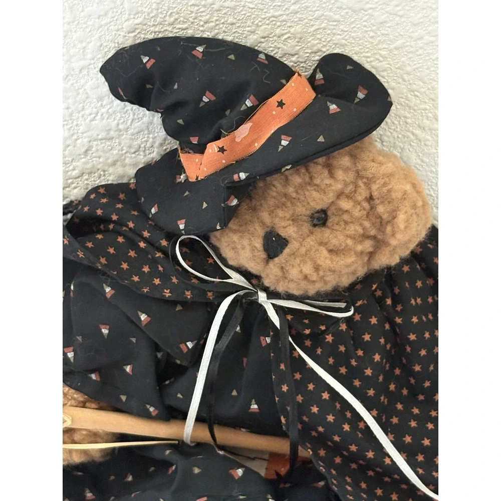 Vintage Joann's Halloween Witch Teddy Bear Plush